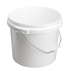 Picture of Emmer 15L wit met metalen handvat