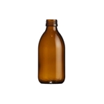 Picture of Syrup bottle glass 250ml ROPP28 amber