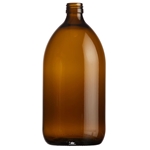 Picture of Syrup bottle glass 1.000ml ROPP28 amber