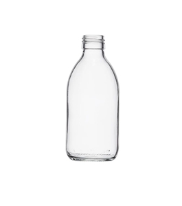 Picture of Syrup bottle glass 250ml ROPP28 clear